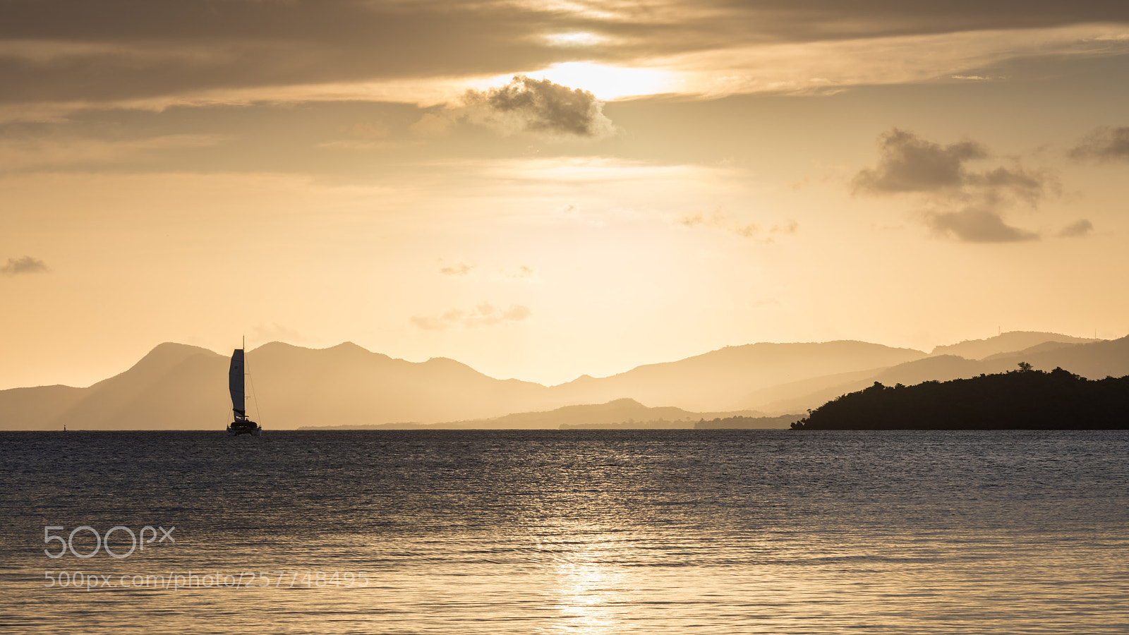 Nikon D850 sample photo. Martinique sunset photography