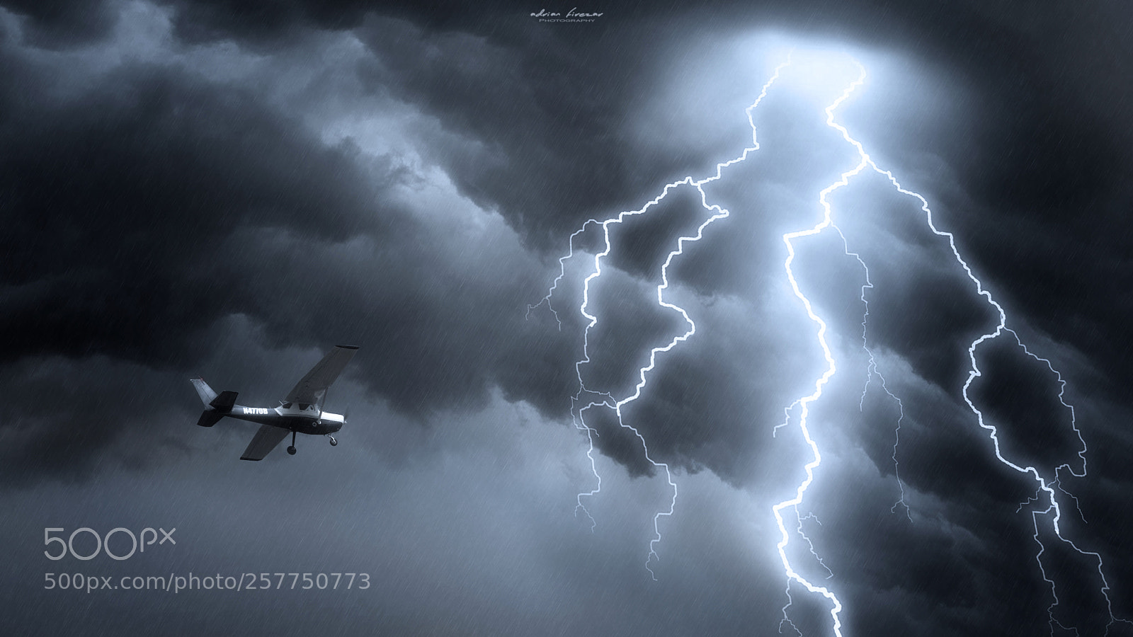 Nikon D5200 sample photo. Small plane flying through photography