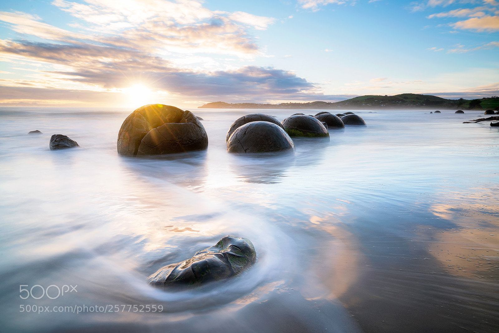 Sony a7R II sample photo. Moeraki boulders photography