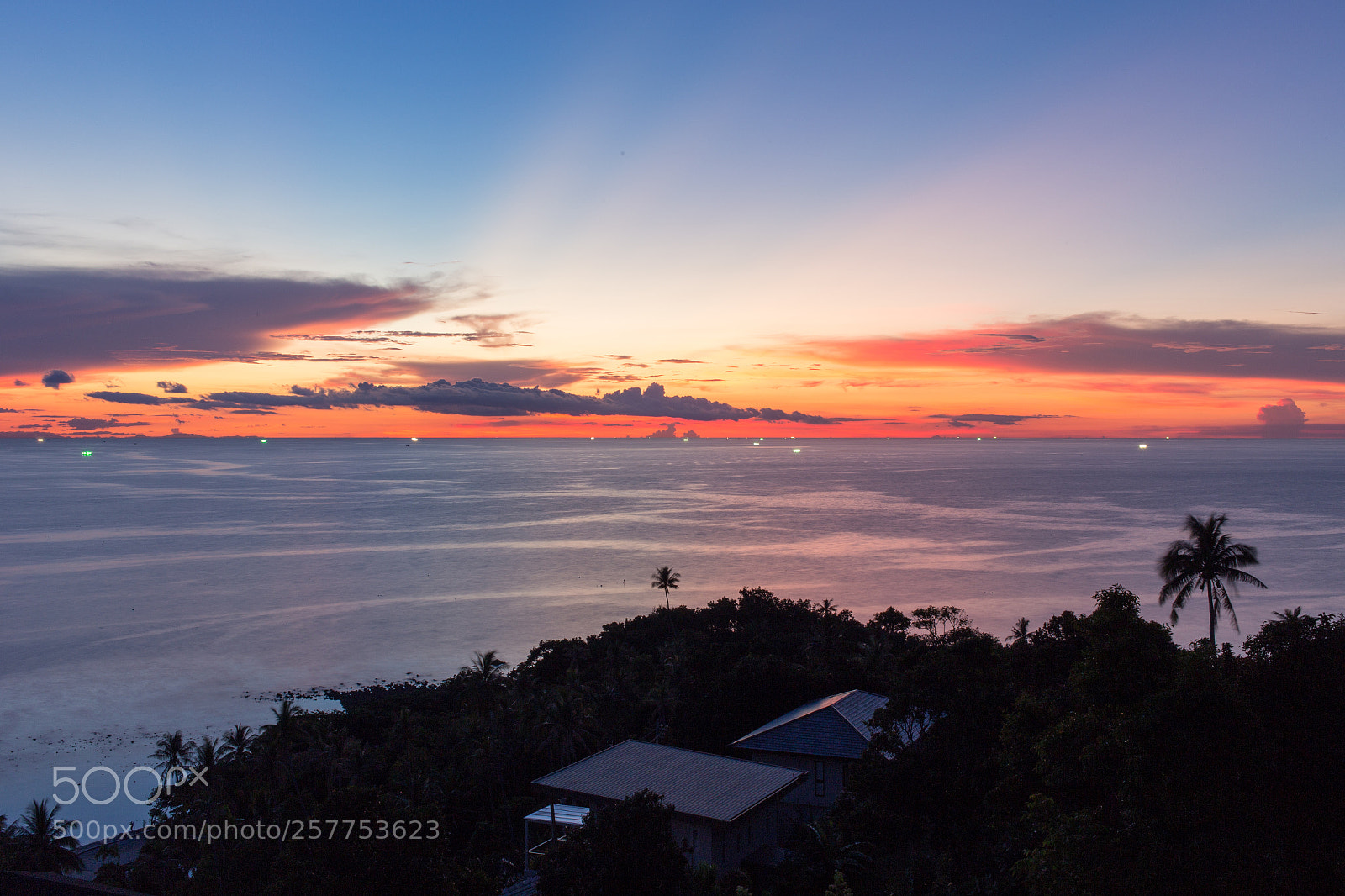 Canon EOS 6D sample photo. Sunset in koh phangan photography