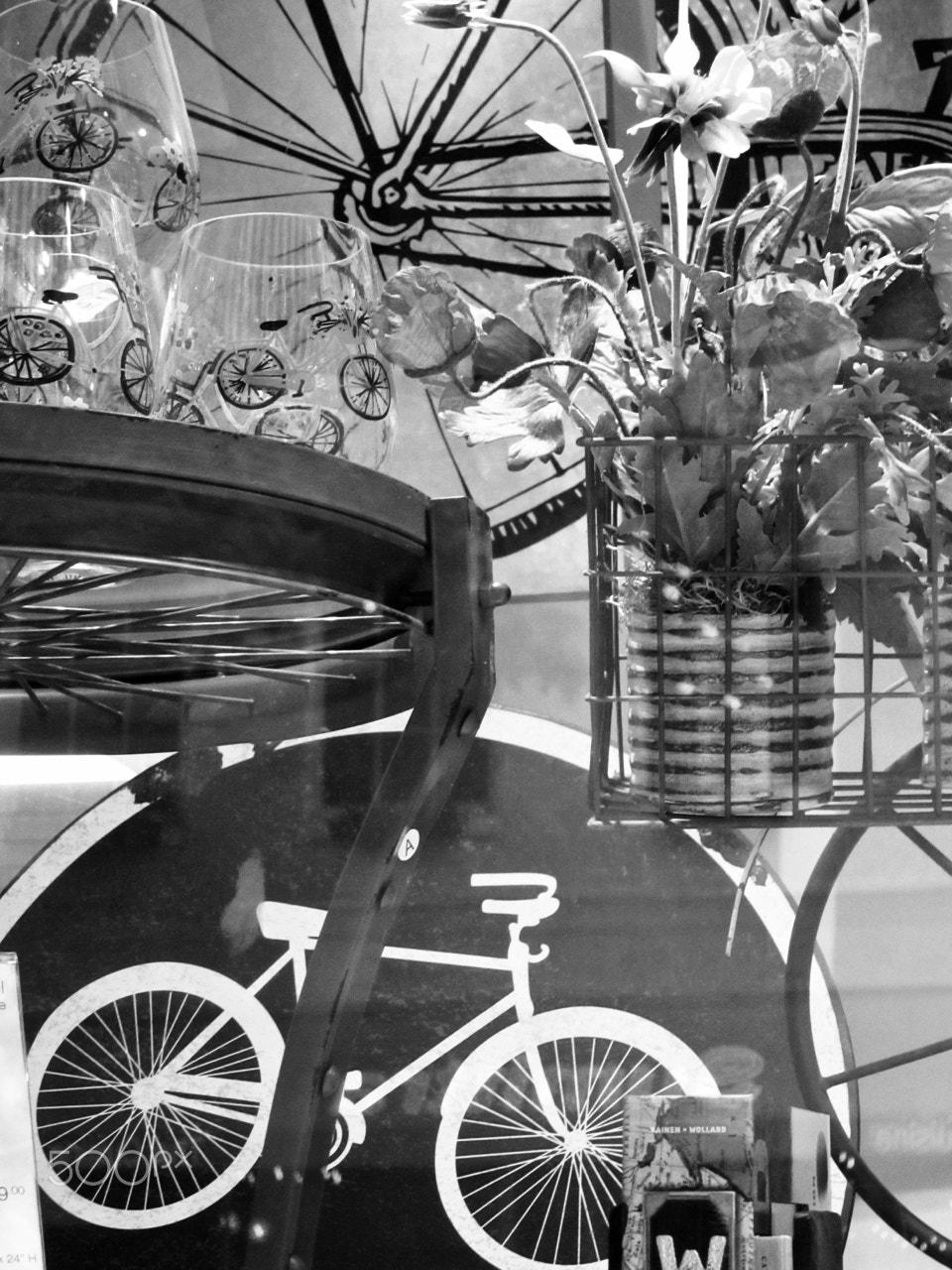 Canon PowerShot S90 sample photo. Bikes abstract photography