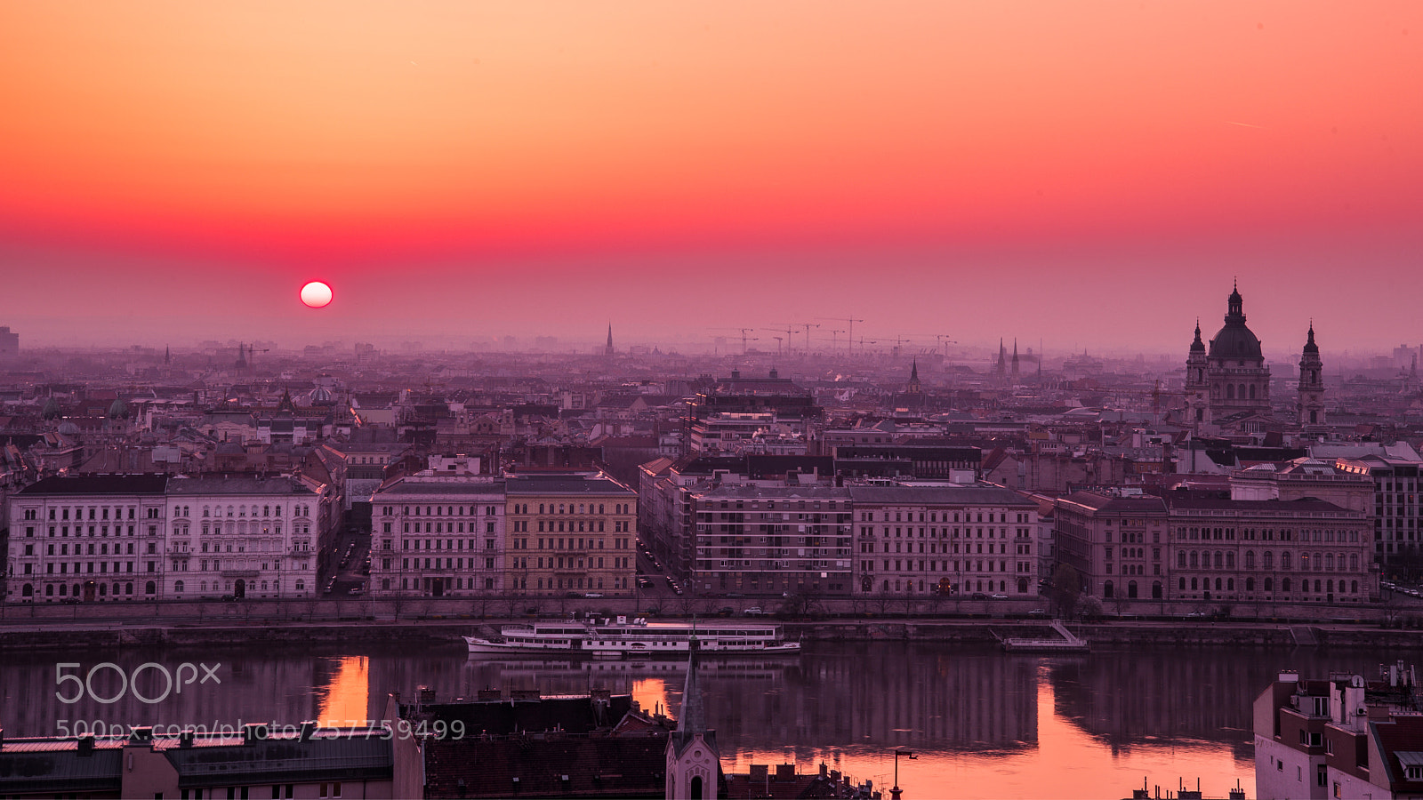 Nikon D750 sample photo. Serene sunrise  at budapest photography