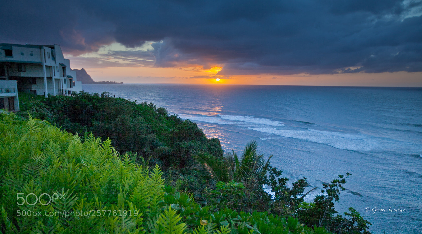 Canon EOS 5D Mark II sample photo. Kauai sunset photography