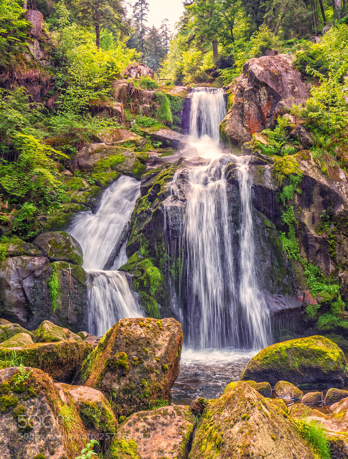 Olympus OM-D E-M5 II sample photo. Triberg waterfall, germany photography