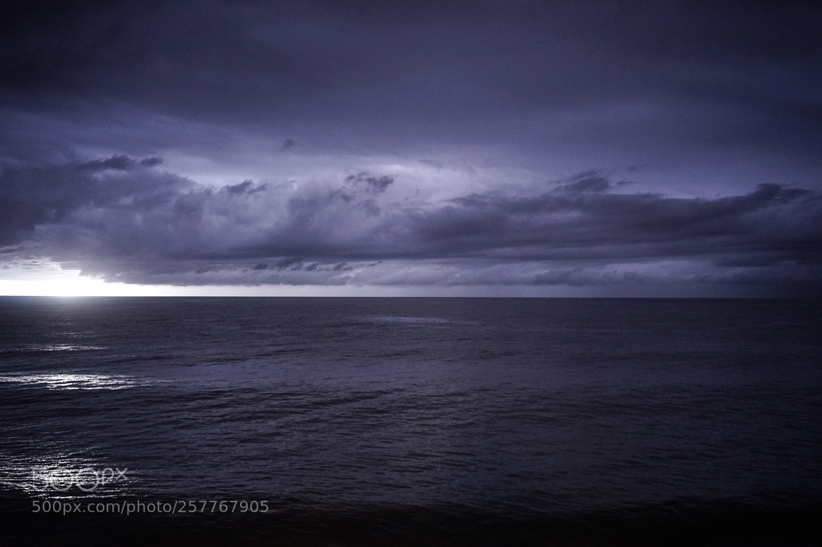 Sony a7 sample photo. Lighting over the ocean photography