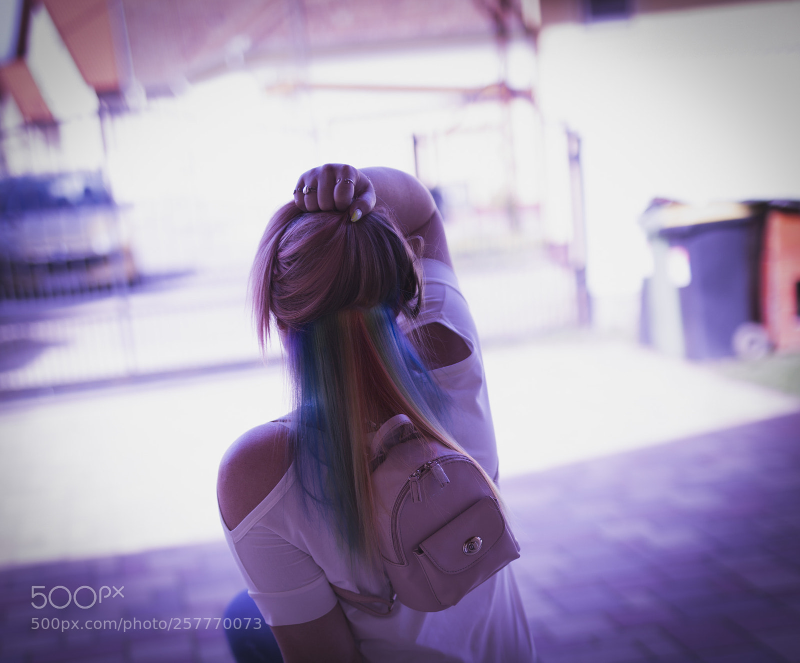 Canon EOS 6D sample photo. Rainbow hair photography