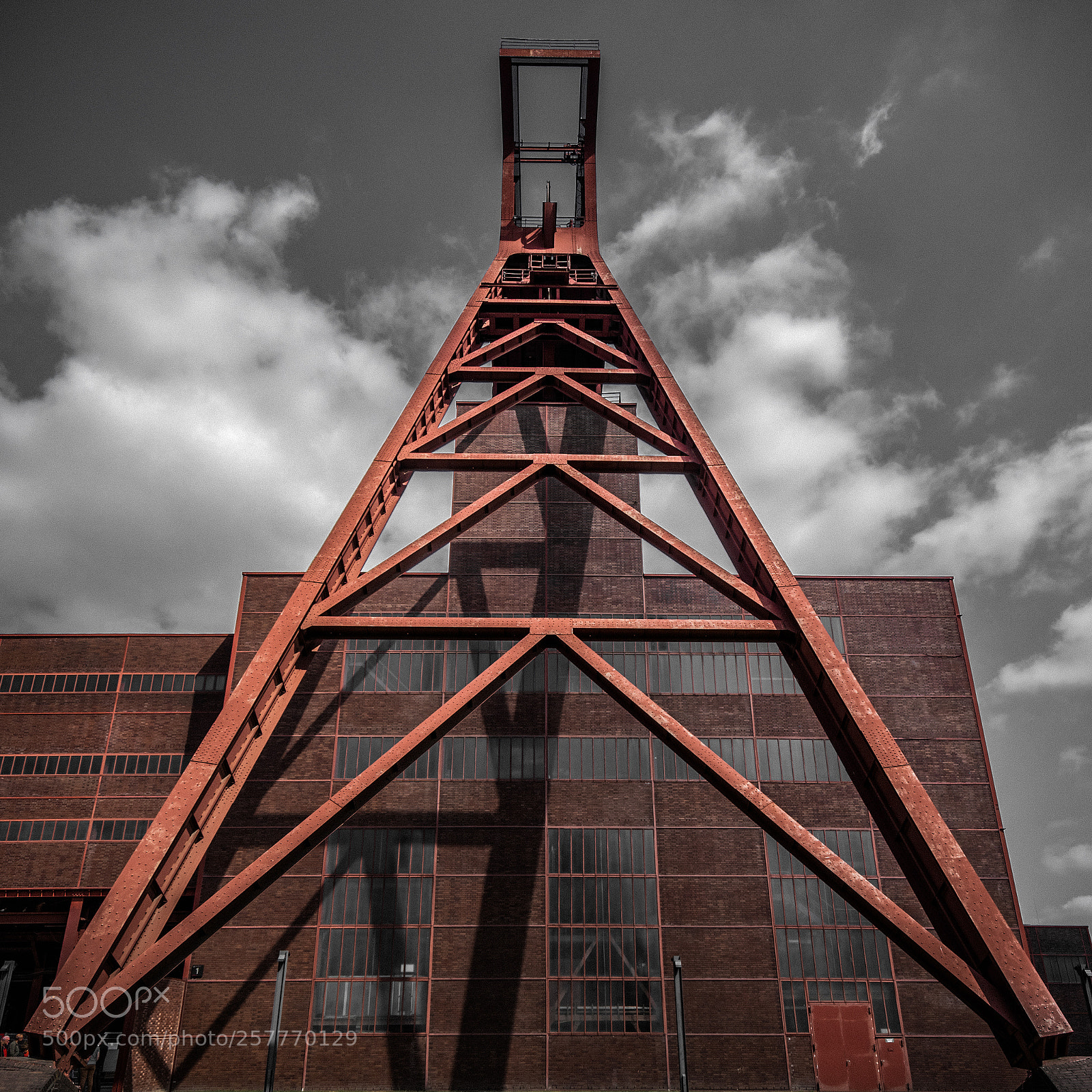 Nikon D810 sample photo. Zeche zollverein förderturm photography