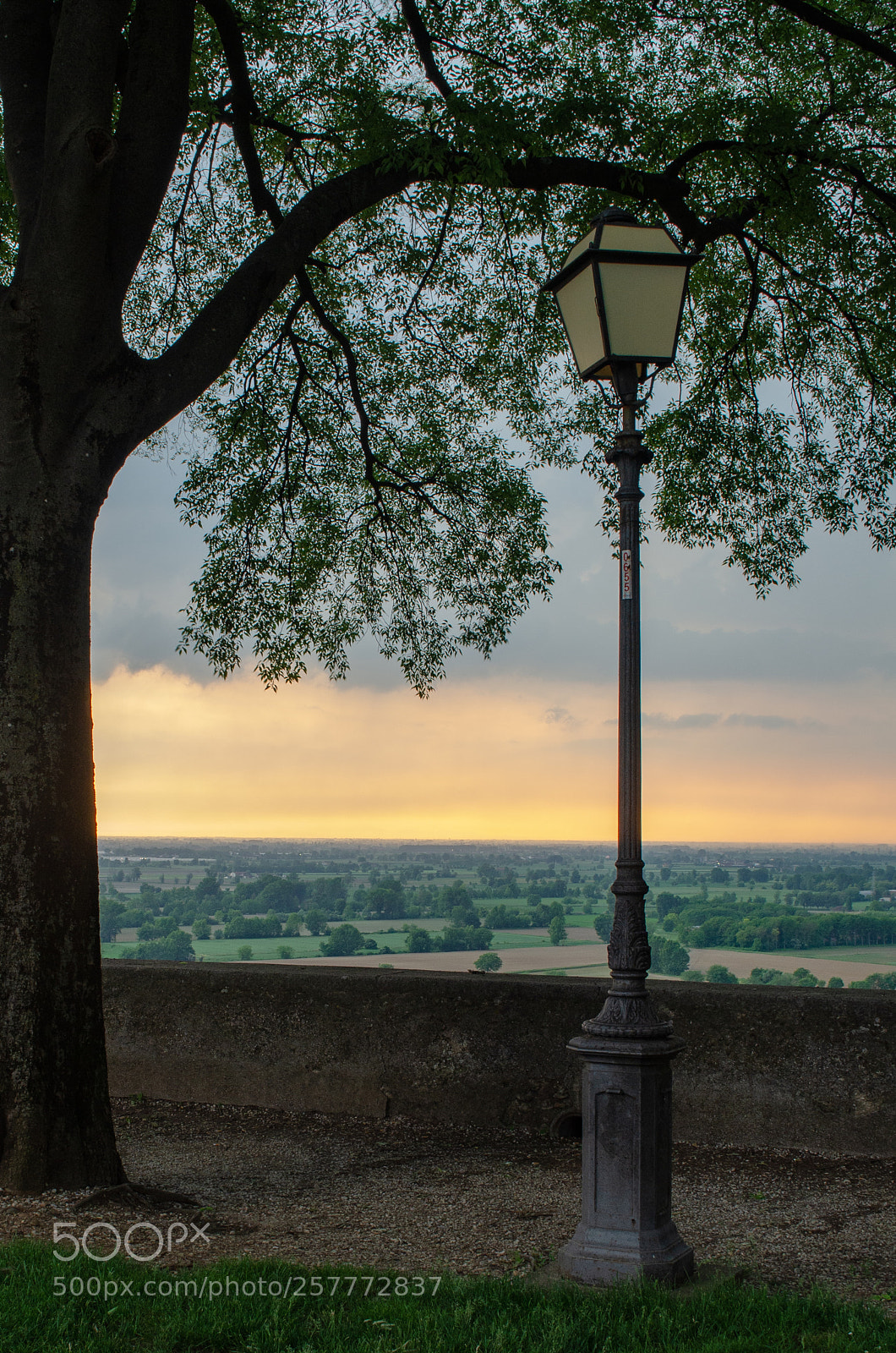 Nikon D5100 sample photo. Lamp on the stormy photography