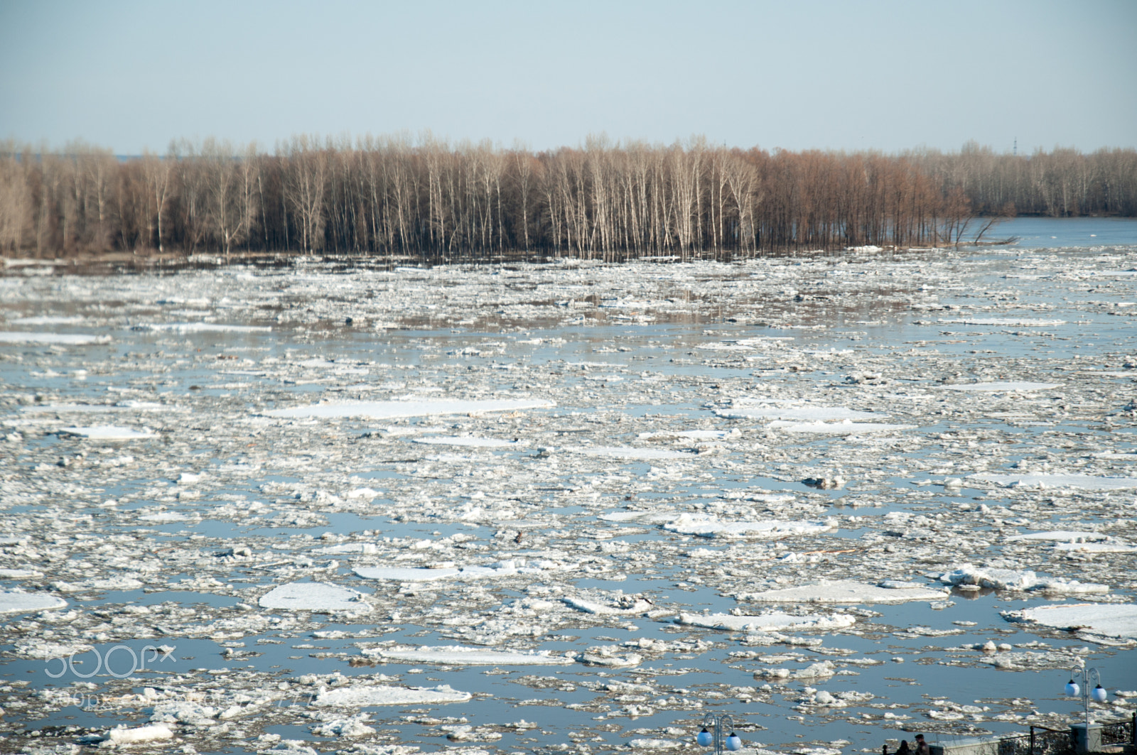 Nikon D5000 sample photo. Ice drift photography