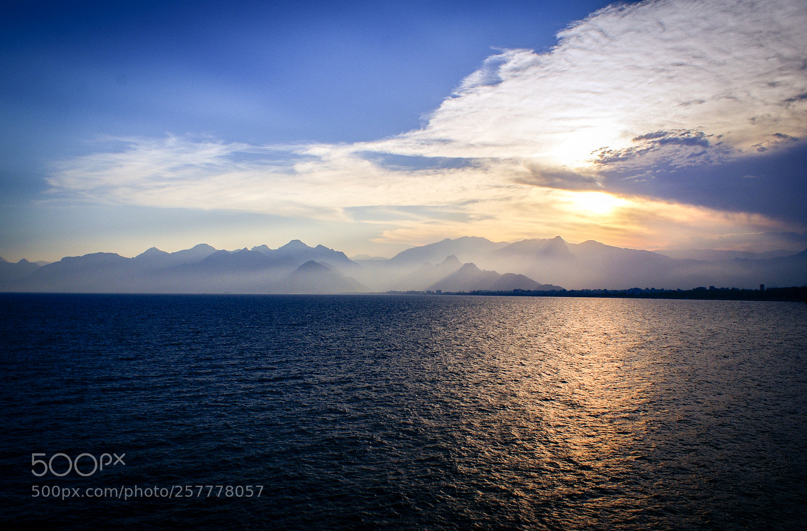 Sony Alpha DSLR-A300 sample photo. Sunset in antalya photography