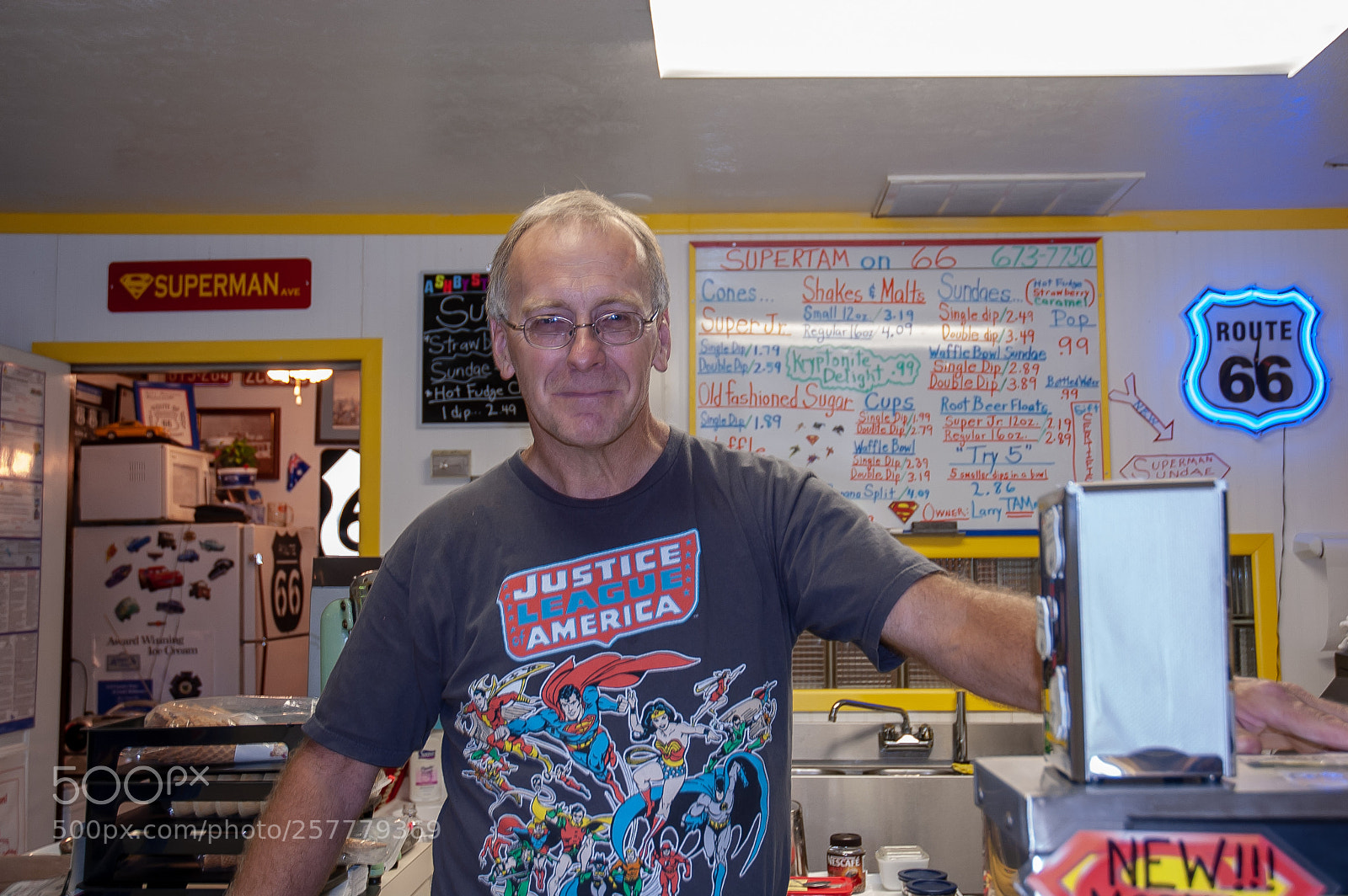 Nikon D70s sample photo. Superman on route 66 photography