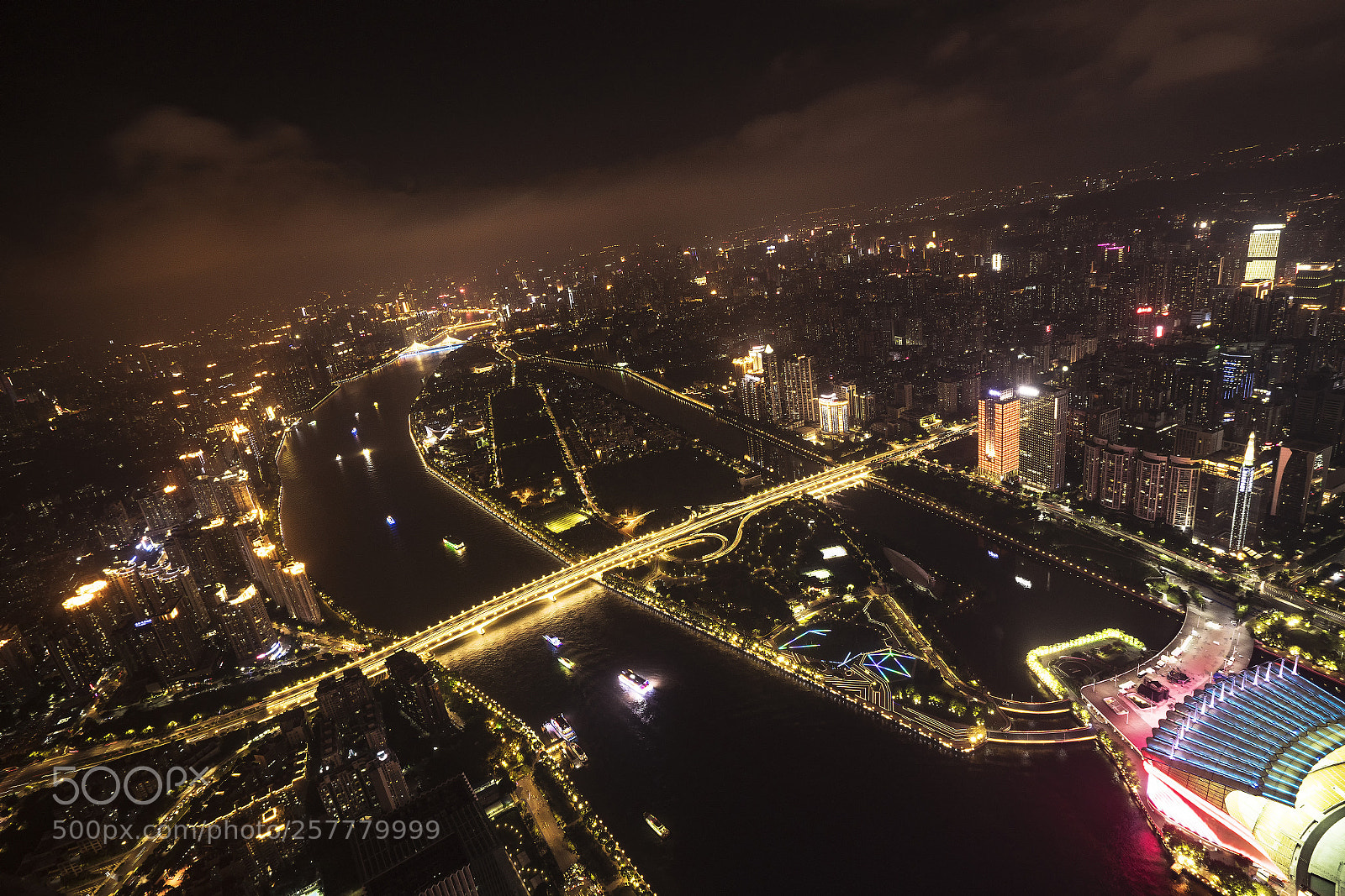 Sony a7R II sample photo. Guangzhou by night from photography