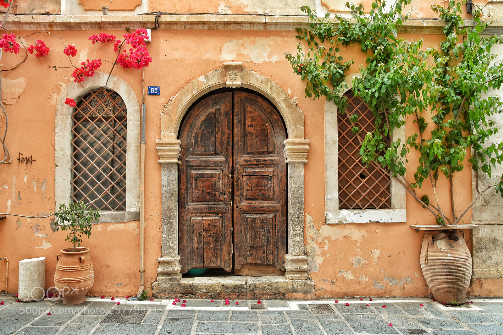 Nikon D7200 sample photo. Old door in greece photography