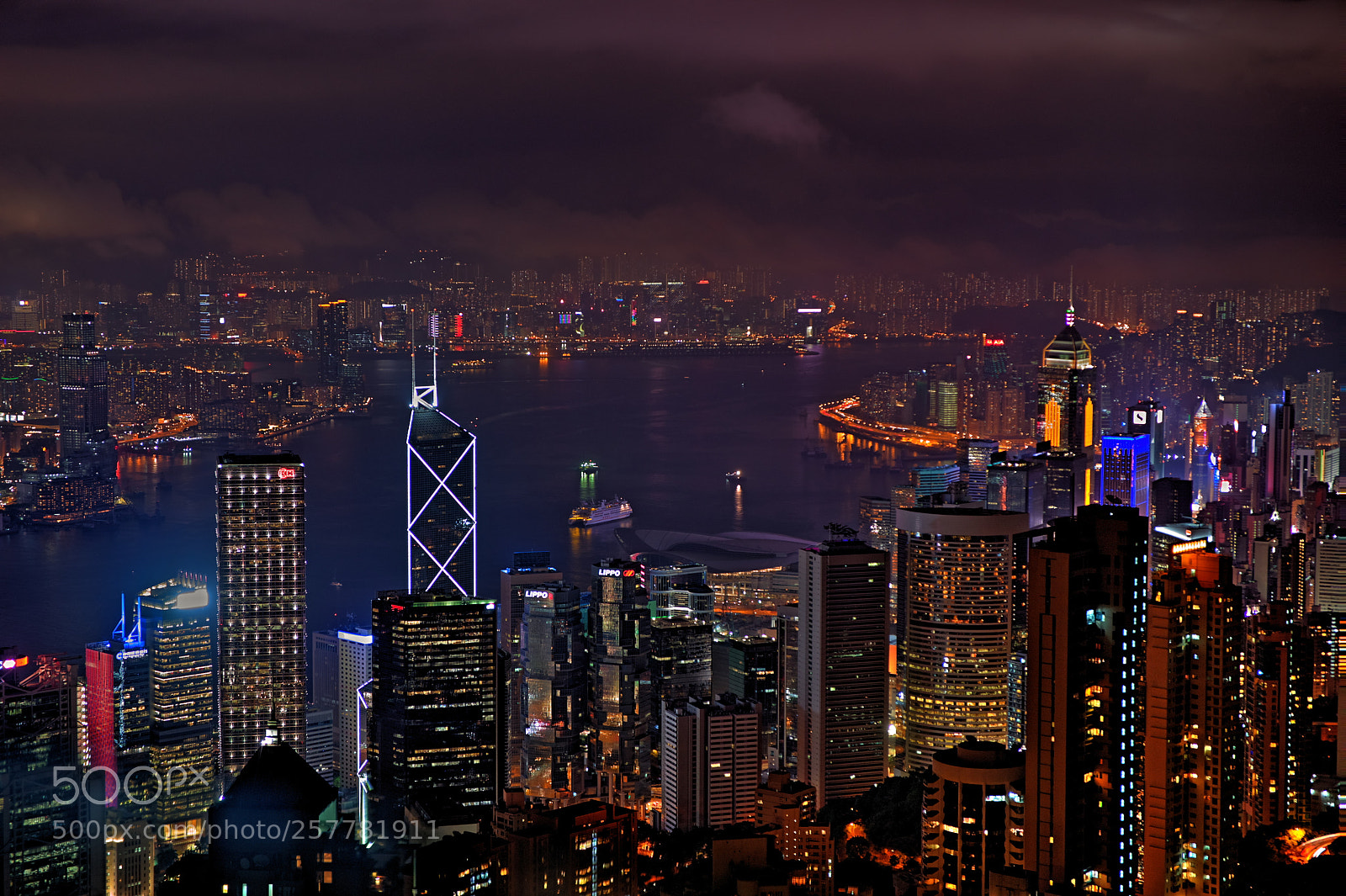 Sony a7 II sample photo. Hongkong in the evening photography