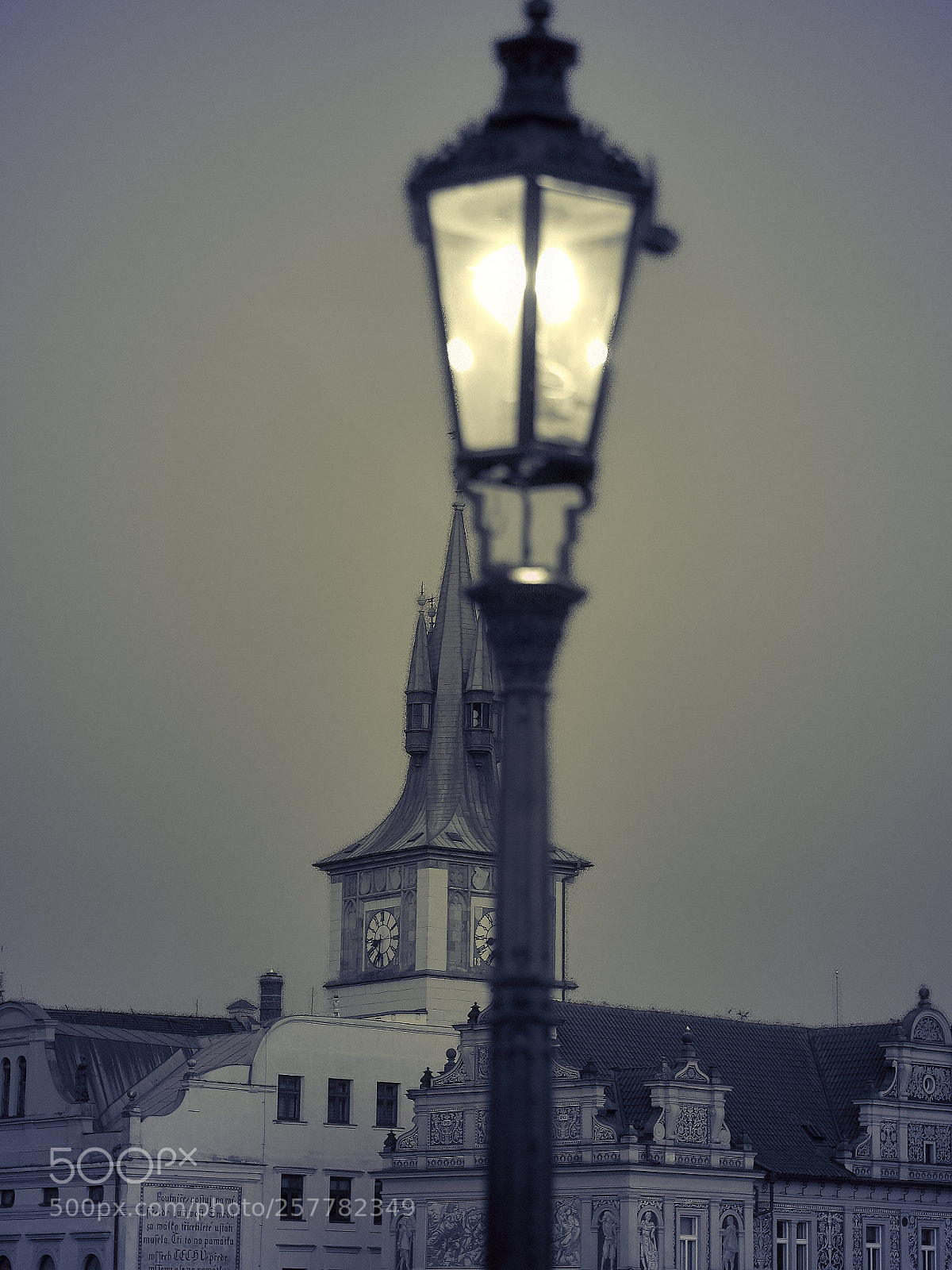 Olympus OM-D E-M1 sample photo. Street lightilluminating the tower photography