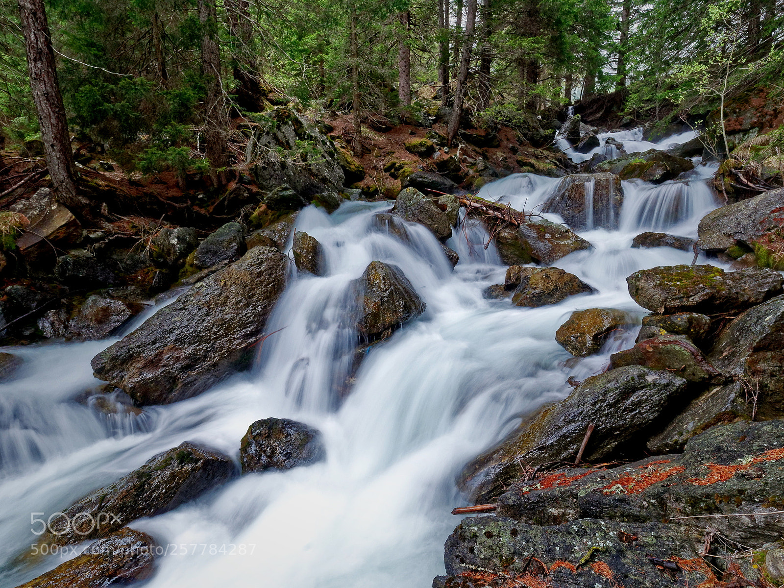Panasonic Lumix DMC-GX85 (Lumix DMC-GX80 / Lumix DMC-GX7 Mark II) sample photo. Waterfall in the wood photography