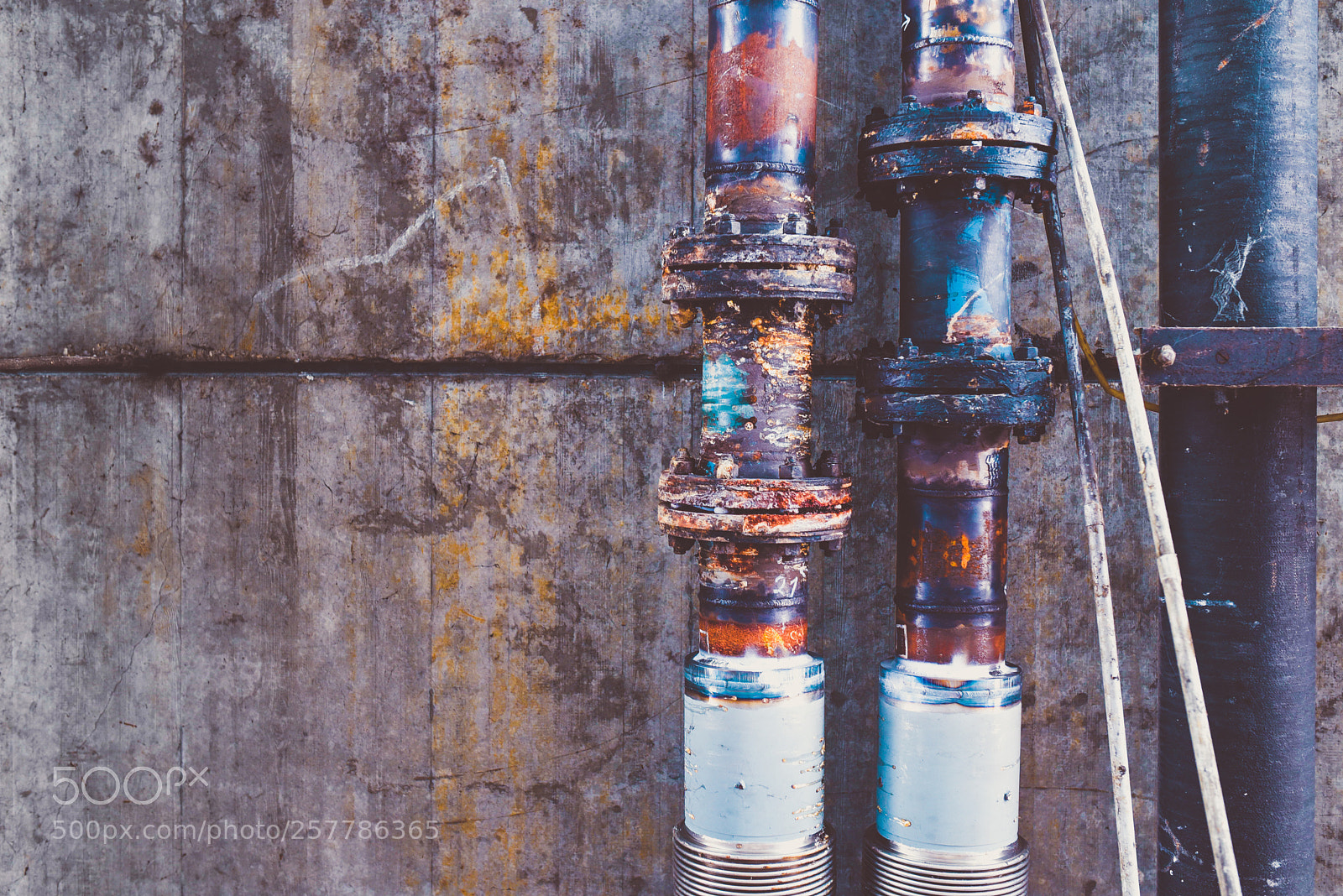 Nikon D750 sample photo. Colored pipes, strasbourg. photography