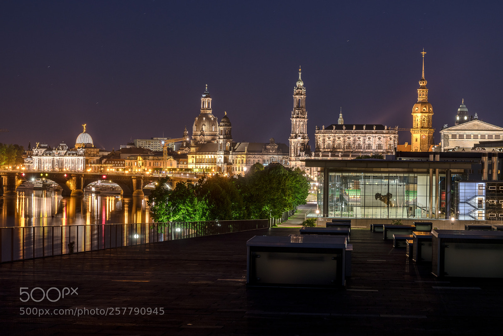 Nikon D850 sample photo. Night in dresden photography