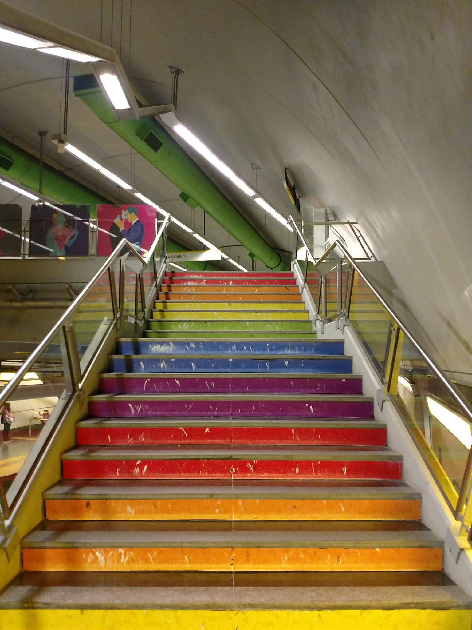 Motorola XT1650 sample photo. Rainbow stairs photography