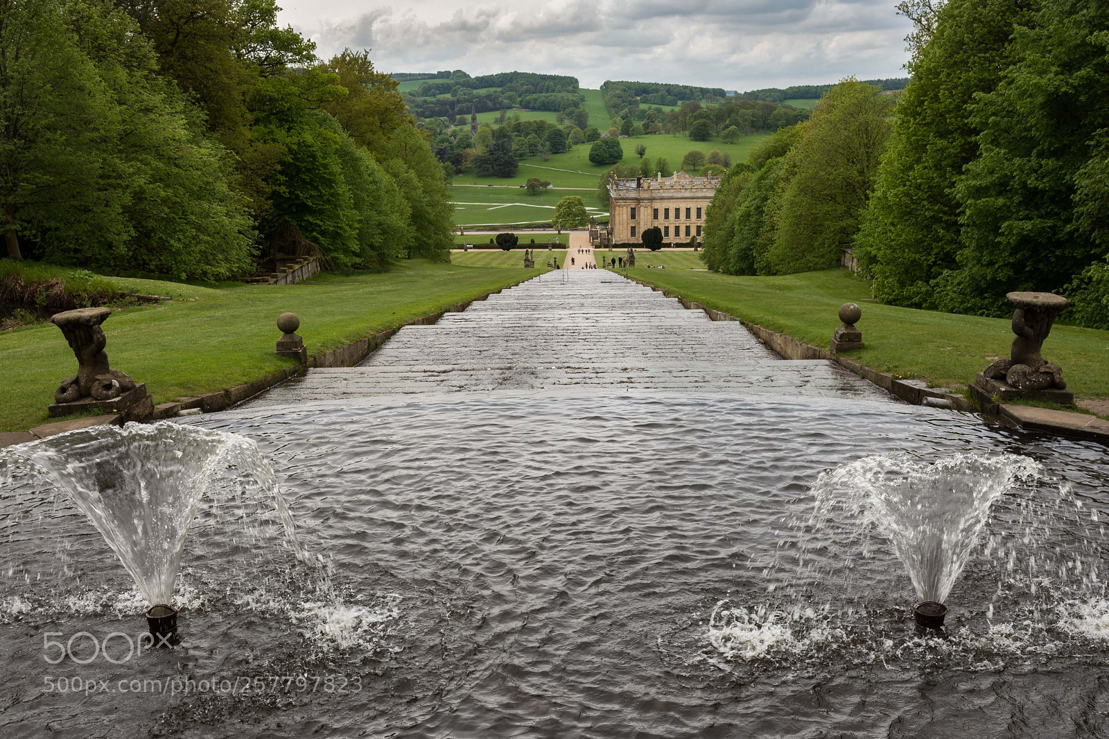 Nikon D7200 sample photo. Cascade, chatsworth house photography