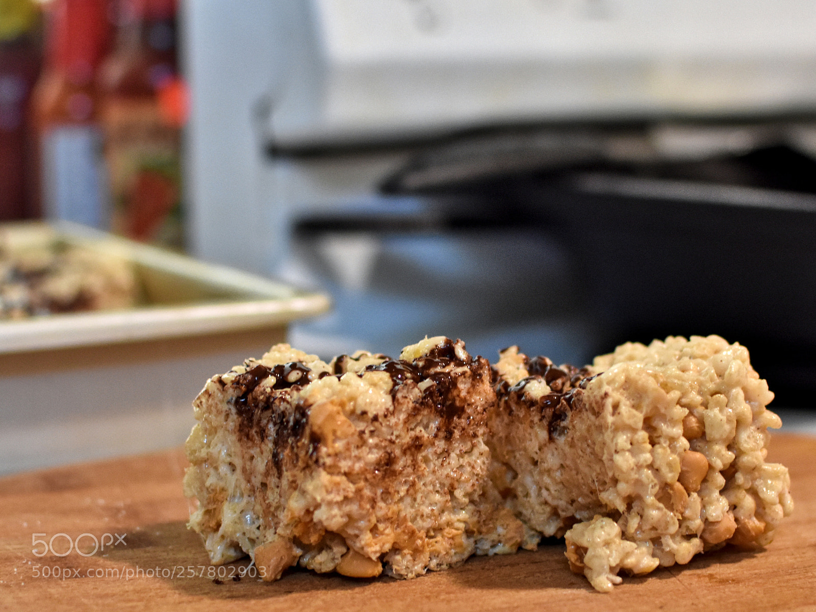 Nikon D3400 sample photo. Rice crispy treat photography