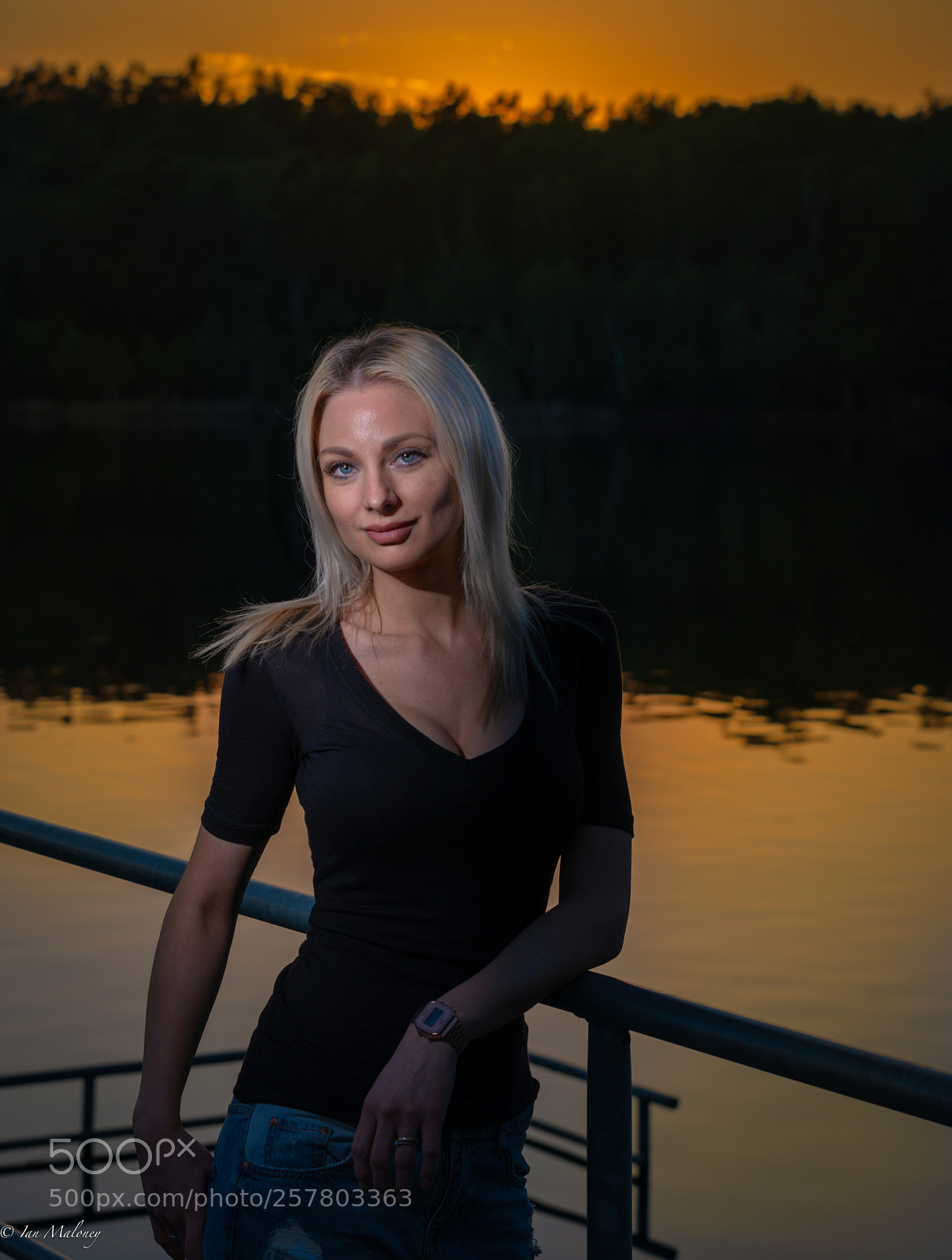 Nikon D800 sample photo. Lake at sunset photography