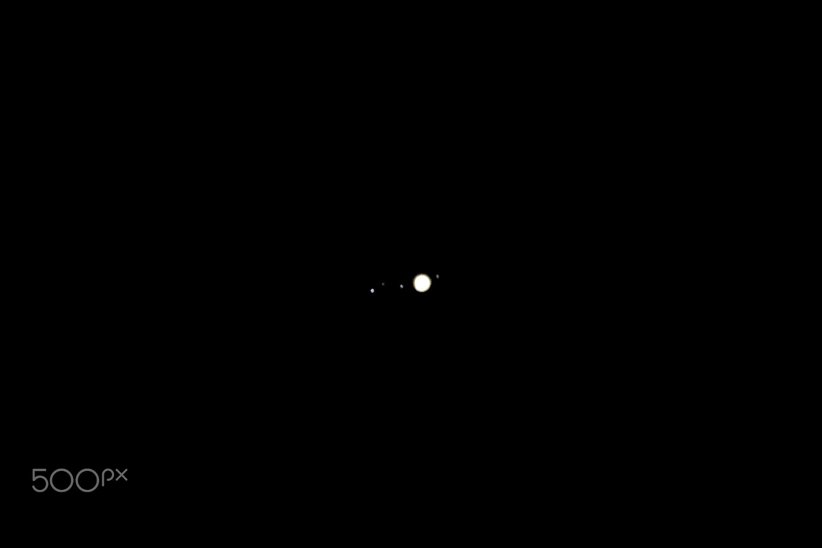 Nikon AF-S Nikkor 200-500mm F5.6E ED VR sample photo. Jupiter and major moons photography
