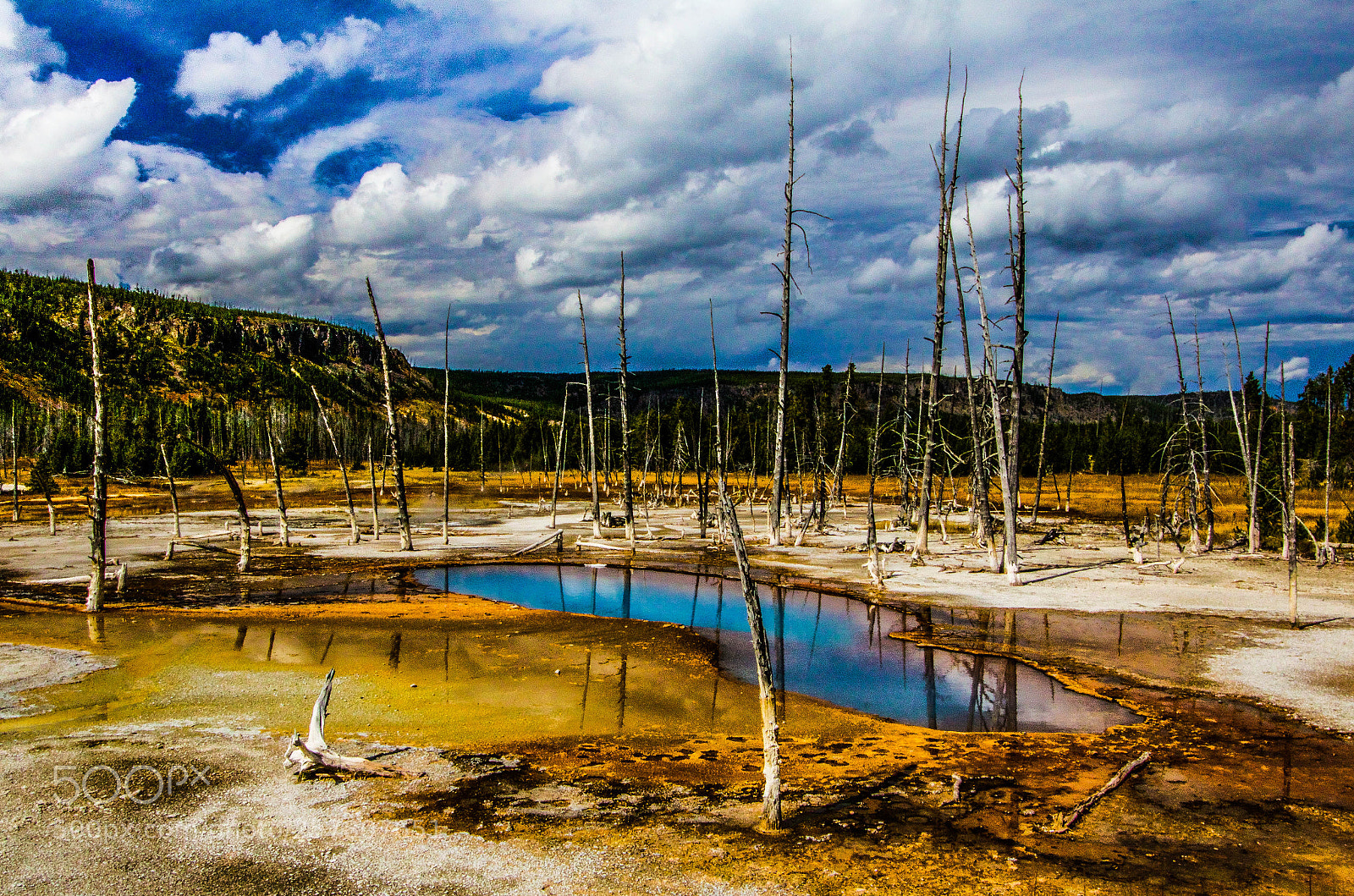 Canon EOS 70D sample photo. Hot spring at yellowstone photography