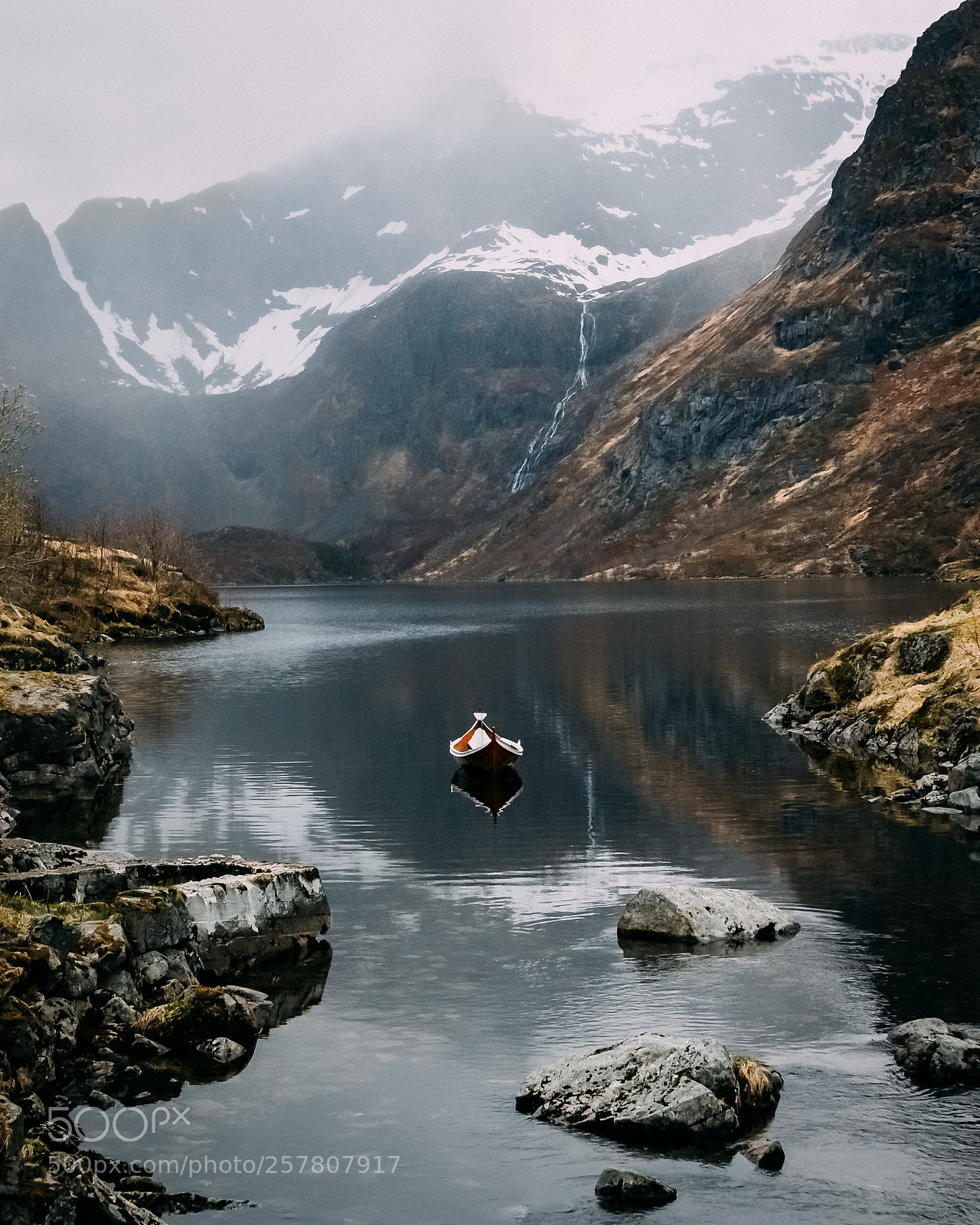 Sony SLT-A99V sample photo. Canoe in lofoten photography