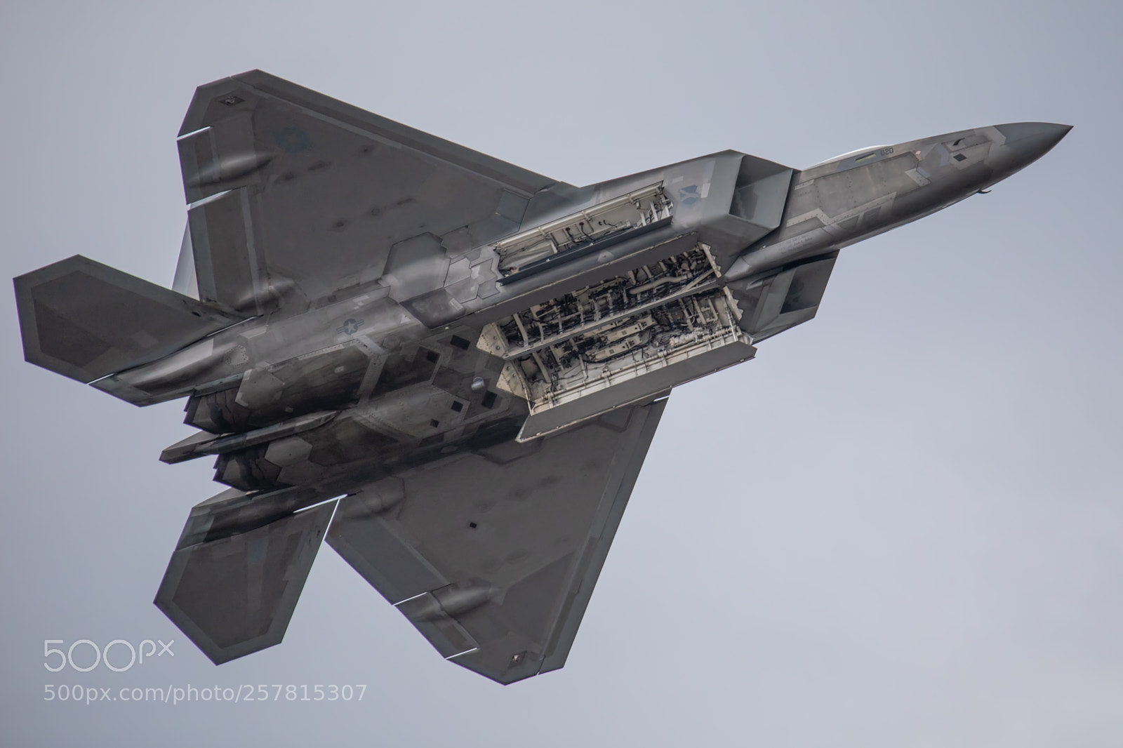 Canon EOS 5D Mark IV sample photo. Bombs away f-22 raptor photography