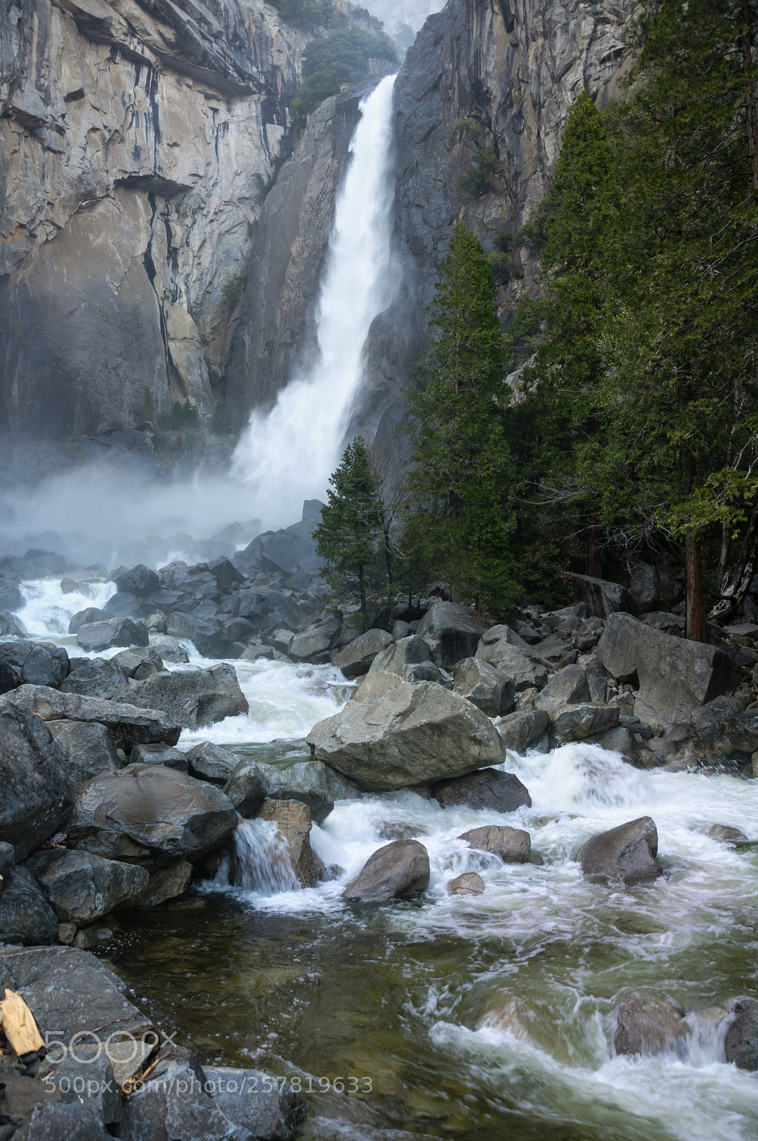 Nikon D90 sample photo. Lower yosemite falls photography