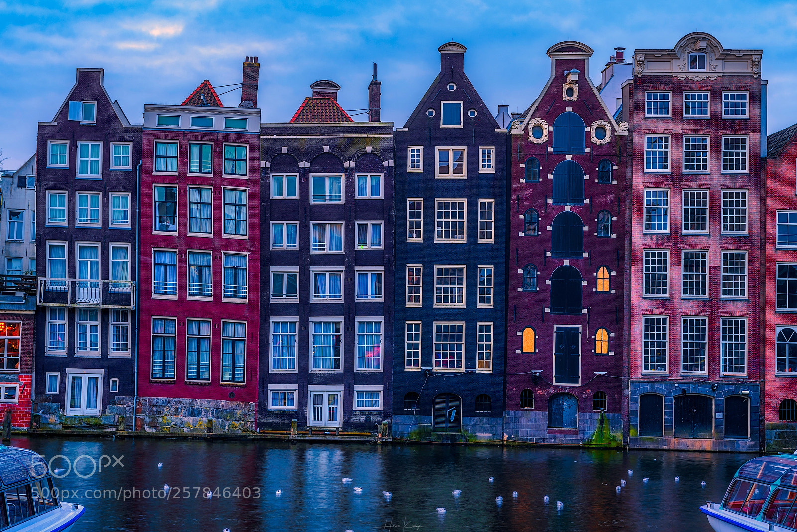 Nikon D750 sample photo. Damrak houses photography