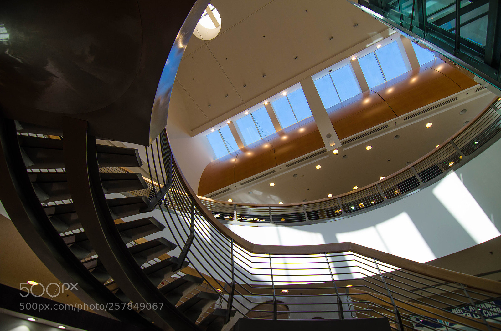 Nikon D5100 sample photo. Shopping center stairs photography