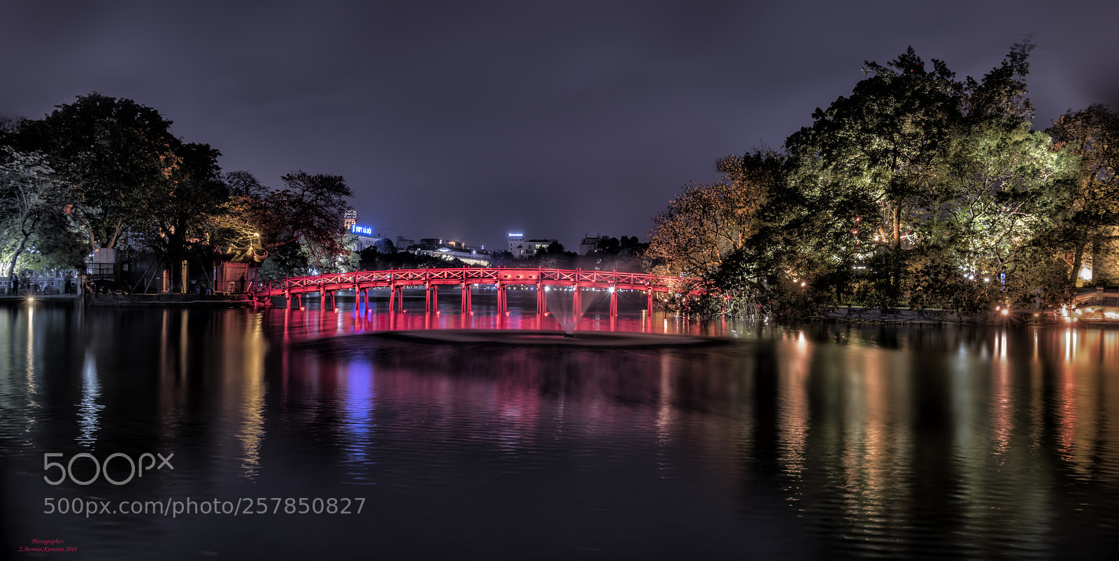 Nikon D810 sample photo. Hanoi, the red bridge photography