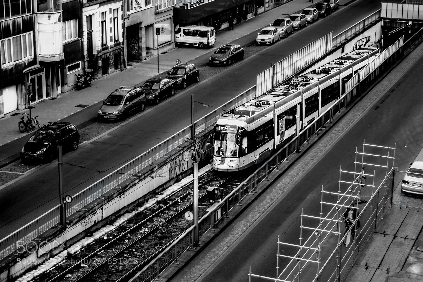 Nikon D7200 sample photo. Antwerp city trams photography