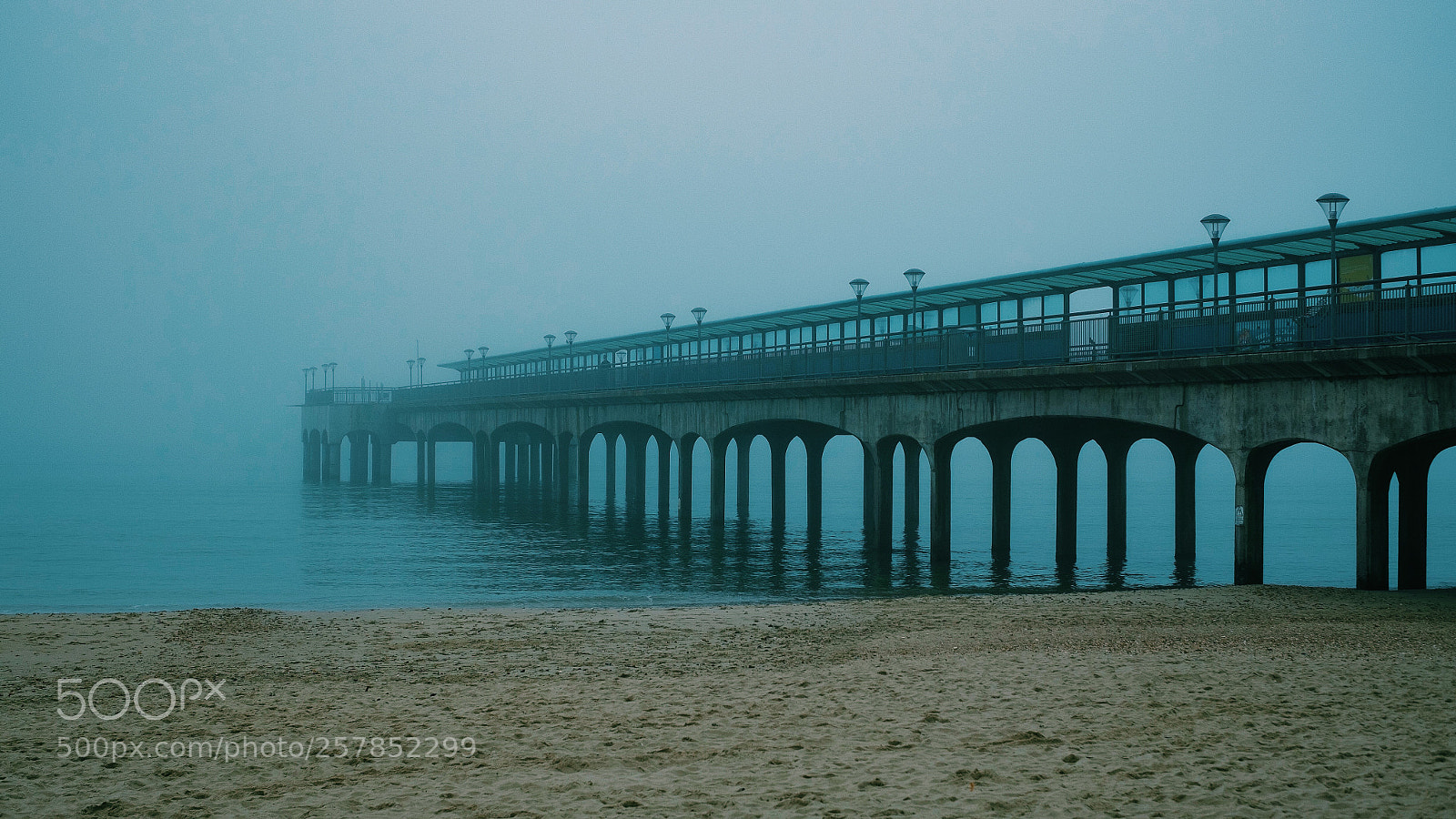 Fujifilm X-M1 sample photo. Misty pier photography