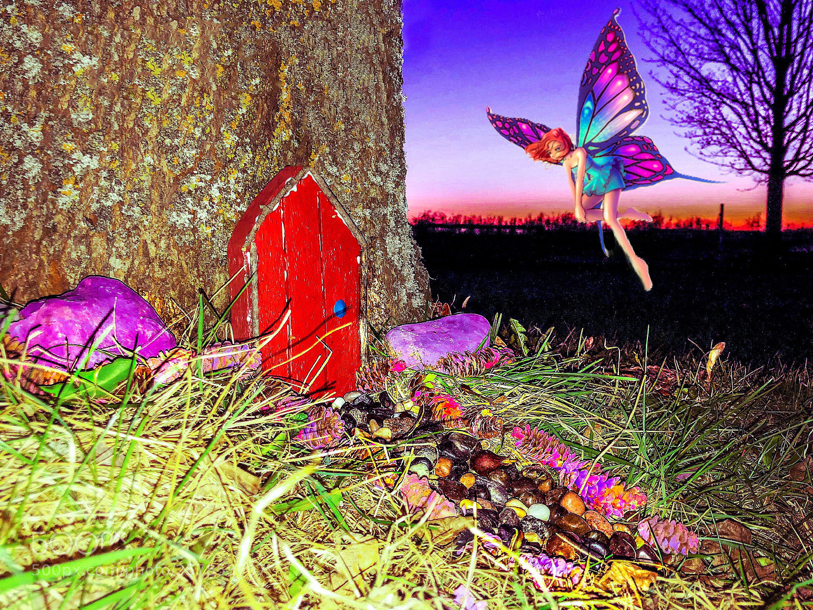 Apple iPhone 8 sample photo. Fairy door photography