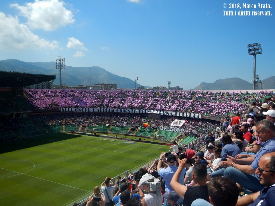 Nikon Coolpix AW110 sample photo. Palermo, italia - may 12, 2018 - us città di palermo vs cesena - serie b photography