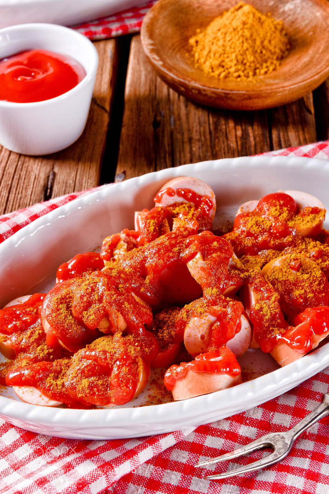 Nikon D810 sample photo. Sausage in curry sauce photography