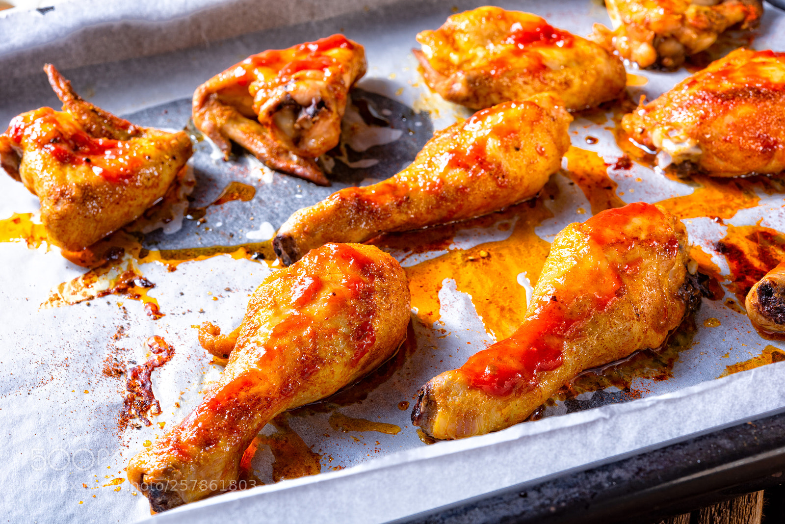 Nikon D810 sample photo. Rustic backed chicken wings,legs photography