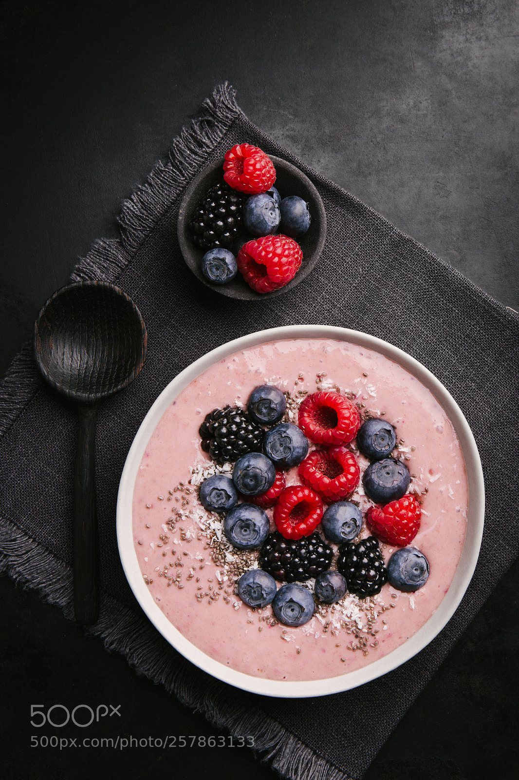 Canon EOS 6D sample photo. Smoothie bowl on white photography