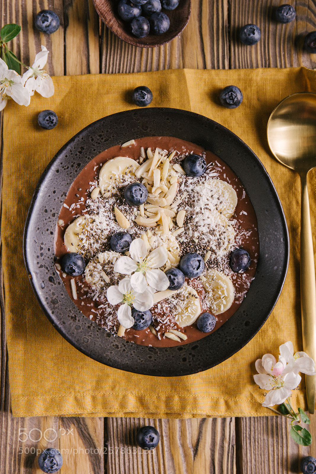 Canon EOS 6D sample photo. Smoothie bowl on white photography