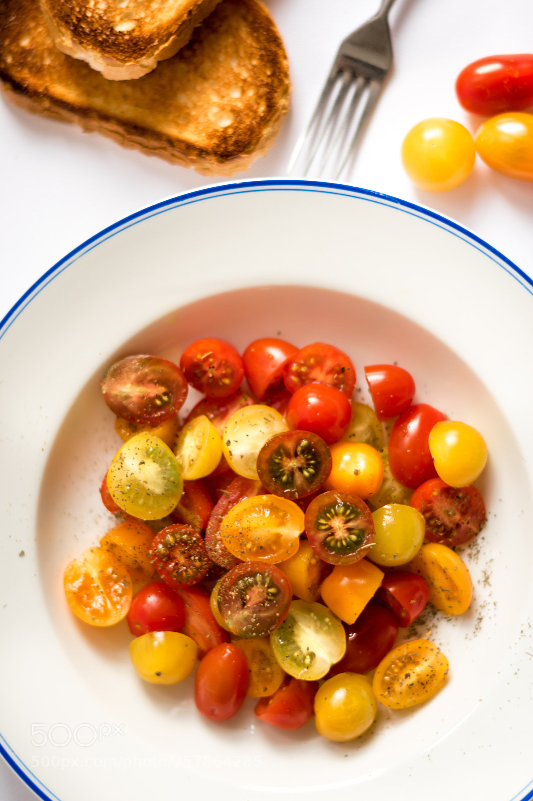 Nikon D5500 sample photo. Salad of cherry tomatoes photography