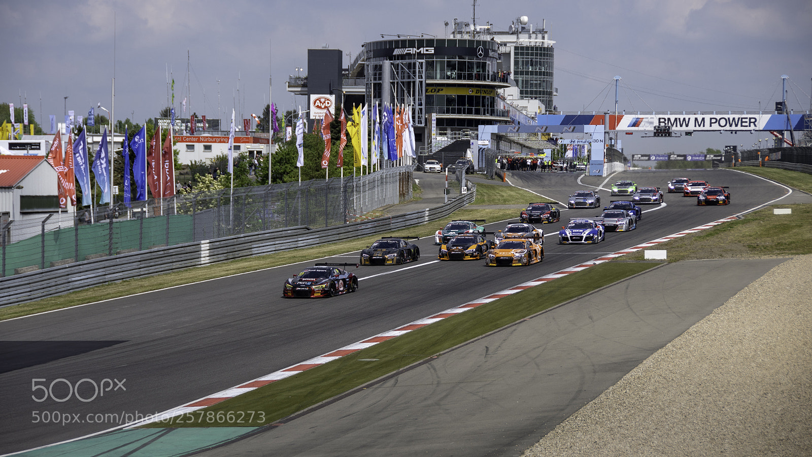 Nikon D500 sample photo. Audi r8 cup start photography