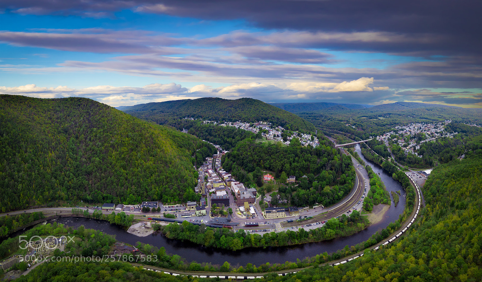 DJI FC220 sample photo. Beautiful jim thorpe from photography