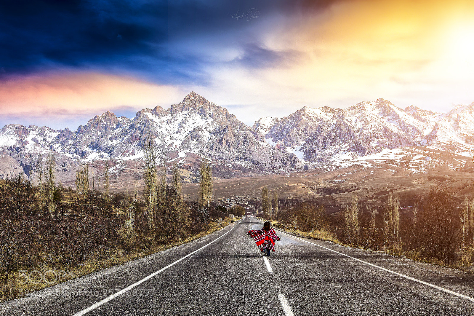 Canon EOS 5D Mark IV sample photo. Mountain road to heaven photography