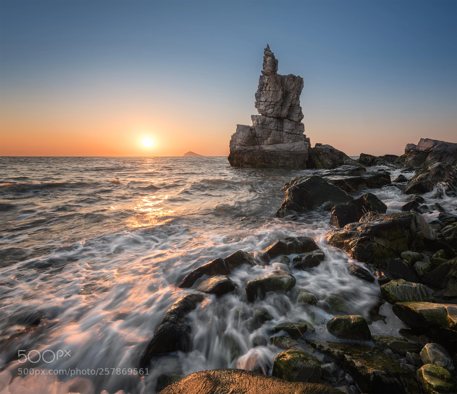 Nikon D750 sample photo. Sunset at coast dalian photography