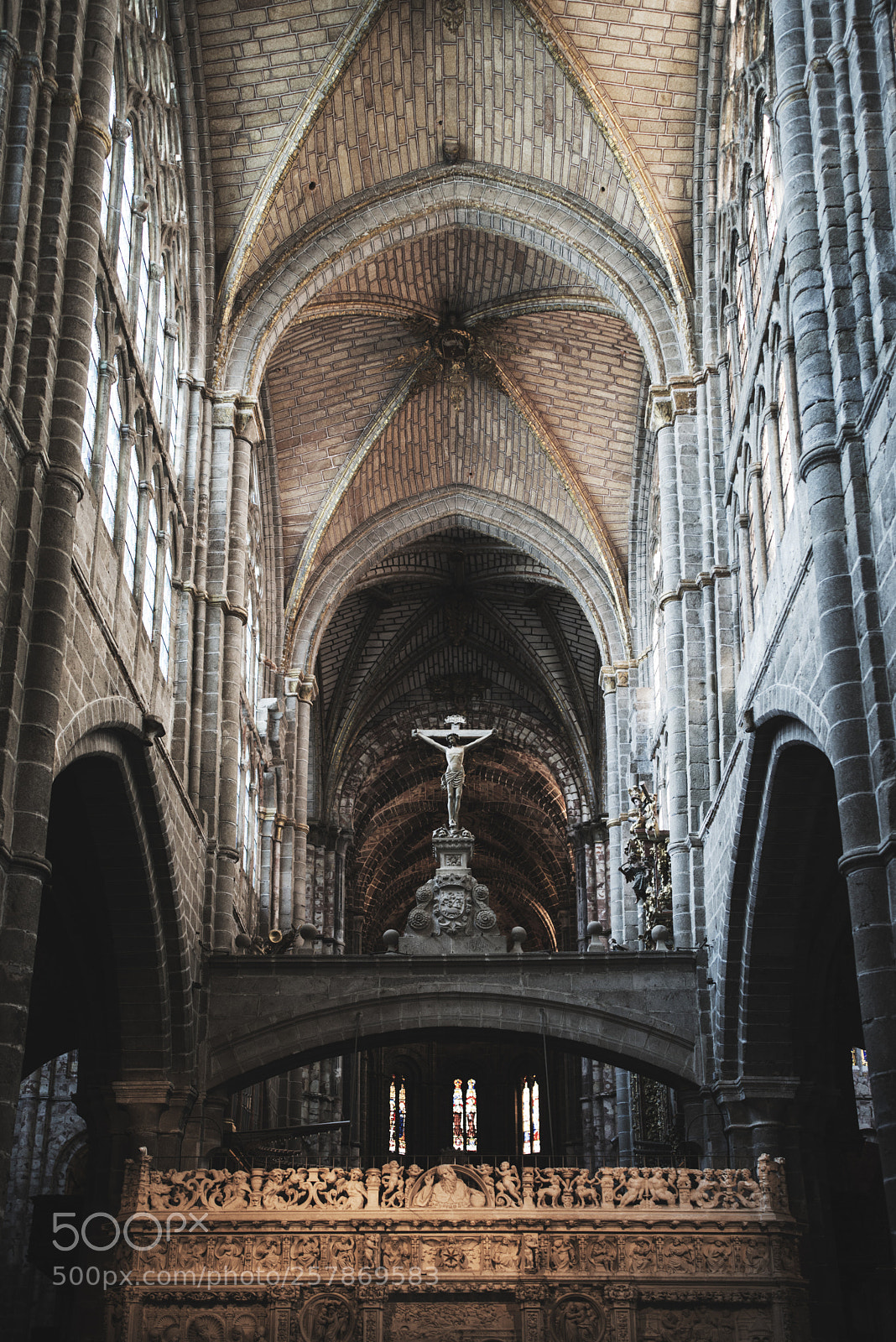 Nikon D800 sample photo. Interior catedral Ávila. photography