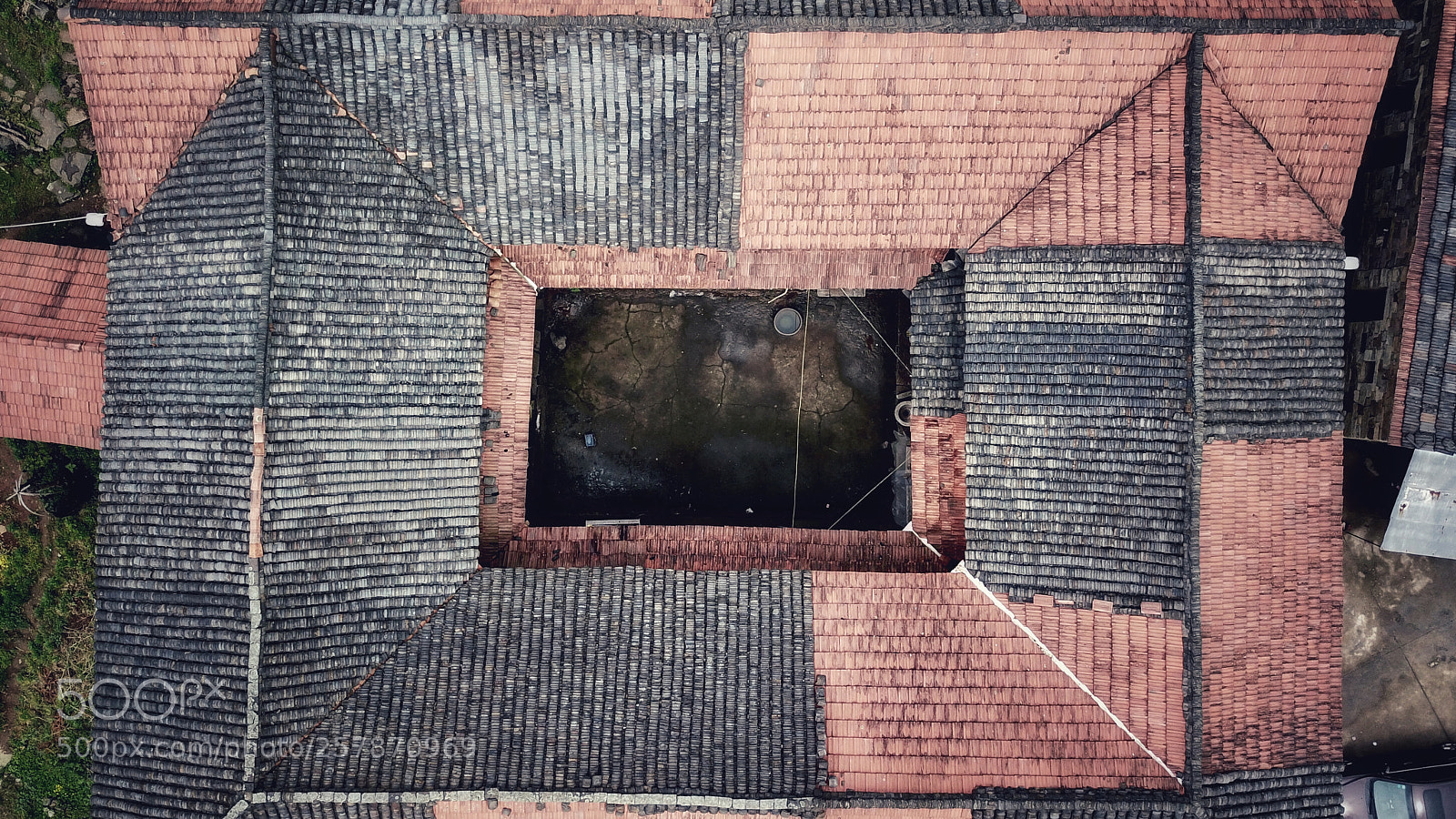 DJI FC220 sample photo. Old house photography