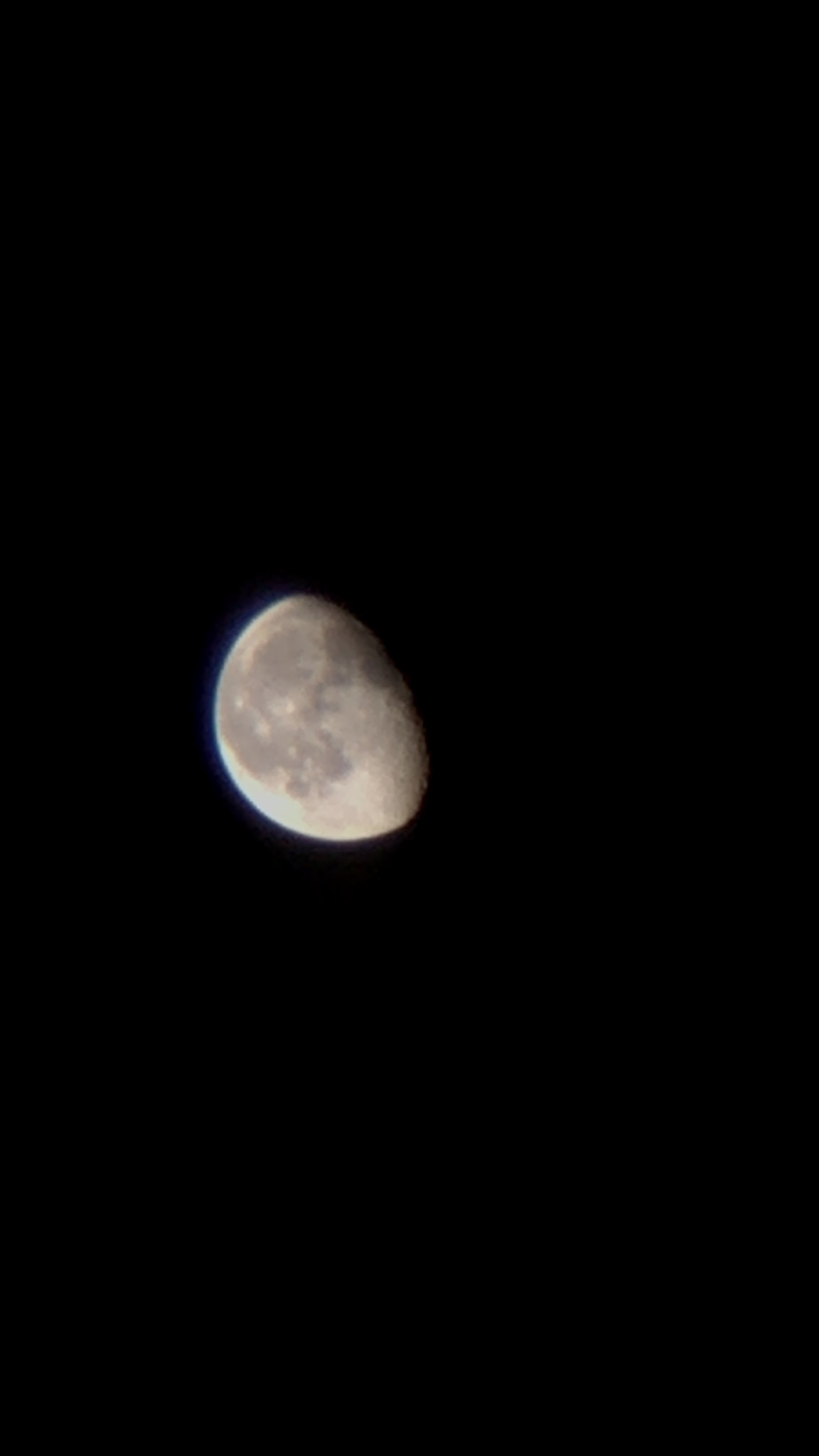 Apple iPhone sample photo. Moon photography